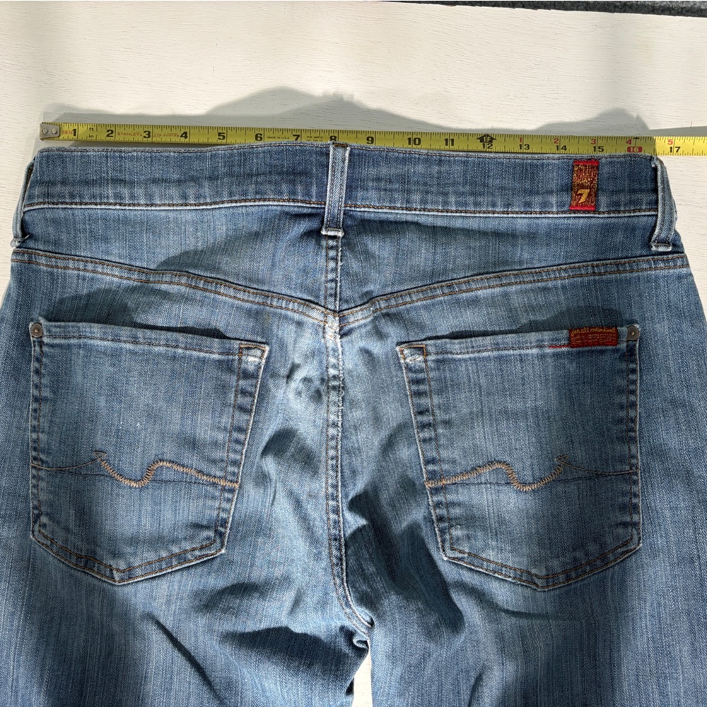 7 For All Mankind Light Blue Standard Jeans - Picture 7 of 8
